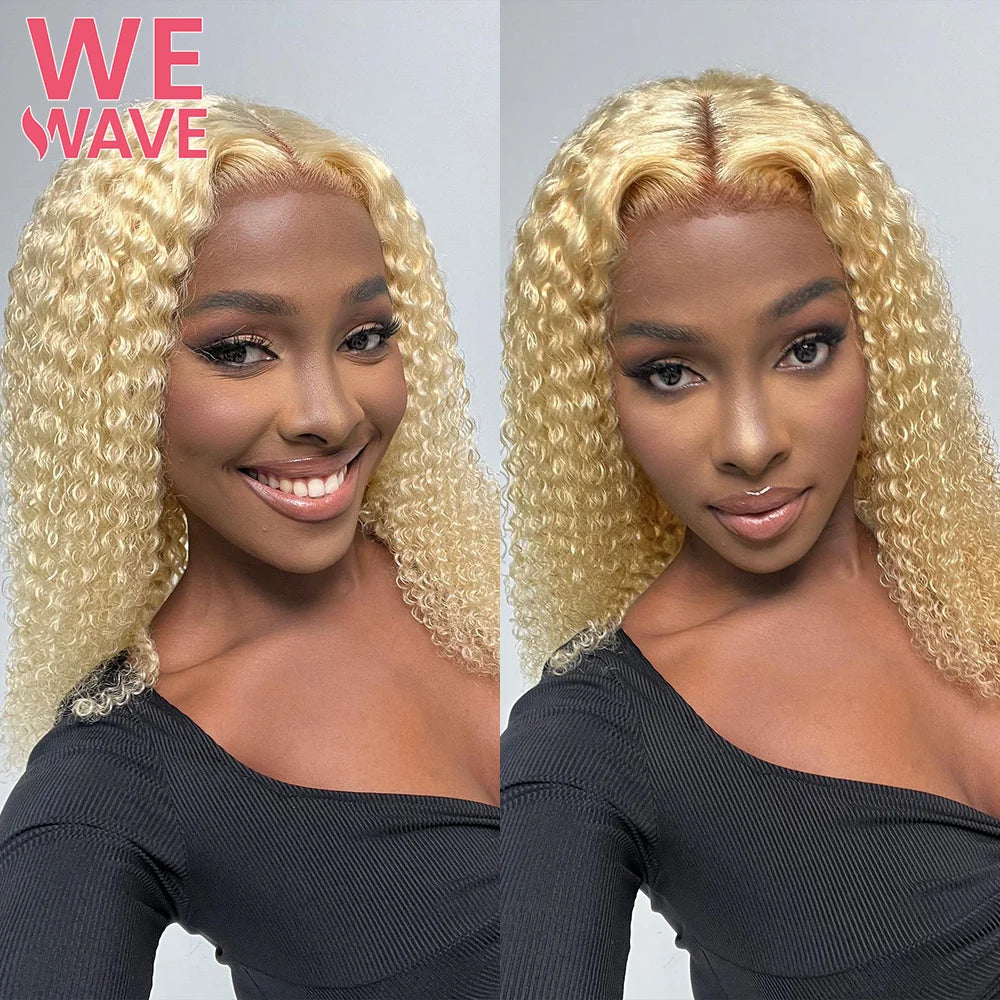 613 Curly 13x6 Hd Transparent Lace Frontal Wigs 13x4 Blonde Deep Wave 30 Inch Colored Human Hair 100% Brazilian For Women Choice