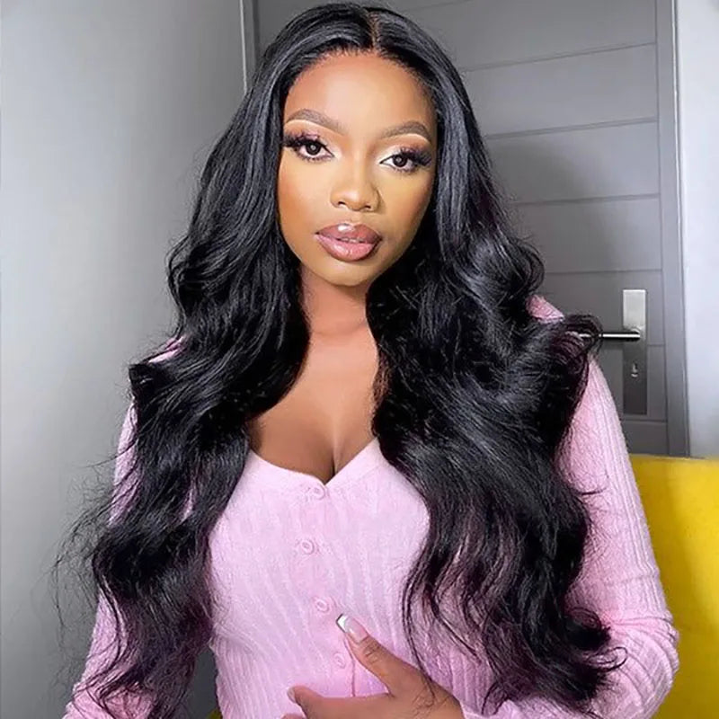 ISEE Hair Pre Bleached Knots Body Wave Wig Wear And Go Glueless Human Hair Wig 6X4 HD Lace Front Wig Pre Cut PrePlucked