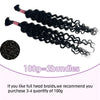 100% Human Hair Bundles for Boho Braids Extensions 26 28 Inch Natural Brazilian Hair Bulk No Weft Deep Wave Virgin Hair Bundles