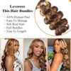 P4/27 Highlight Body Wave Human Hair Bundles 100g/pc Honey Blonde Bundle Brazilian Virgin Human Hair Weave Extensions For Women