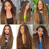 #4/27 3 Bundles Human Braiding Hair wet and wavy Curly Wig Braiding Knotless 16A Deep Wave Bulk Human Hair For Braiding Women