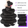 Body Wave Human Hair Bundles With Frontal 13x4 HD Transparent Lace Frontal Brazilian Real Hair 100% Natural Human Hair Extension