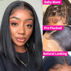 16 Inch Lace Front Straight Short Bob Wigs Human Hair 13x4 HD Lace Frontal Bob Wigs for Women 4x4 Lace Closure Wigs 200% Density