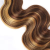 P4/27 Highlight Body Wave Human Hair Bundles 100g/pc Honey Blonde Bundle Brazilian Virgin Human Hair Weave Extensions For Women