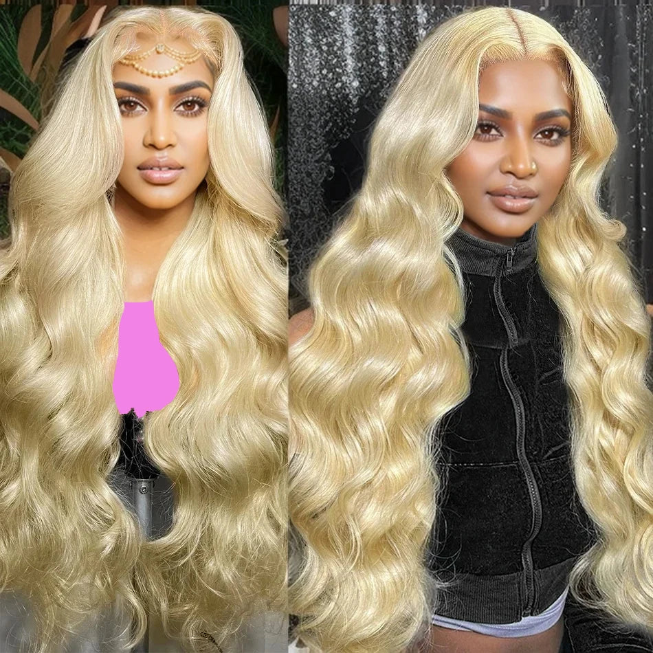 38 inch Body Wave Human Hair Lace Frontal Wig Brazilian Blonde 13x4 13x6 Hd Lace Frontal Wigs For Woman Choice