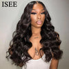 ISEE Ocean Wave Wig Wear And Go Wig Glueless Body Wave Human Hair Wigs 6x4 Lace Front Wig Pre Cut PrePlucked Remy Hair For Women