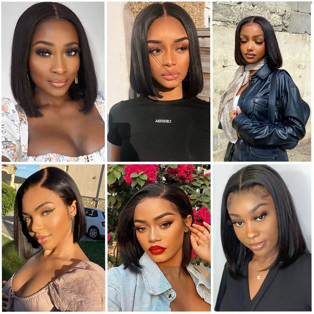 8-16 inch Straight Bob Wig Human Hair Straight 13x6 HD Lace Front Wigs Human Hair 180% Density Short Bob Wigs for Black Women