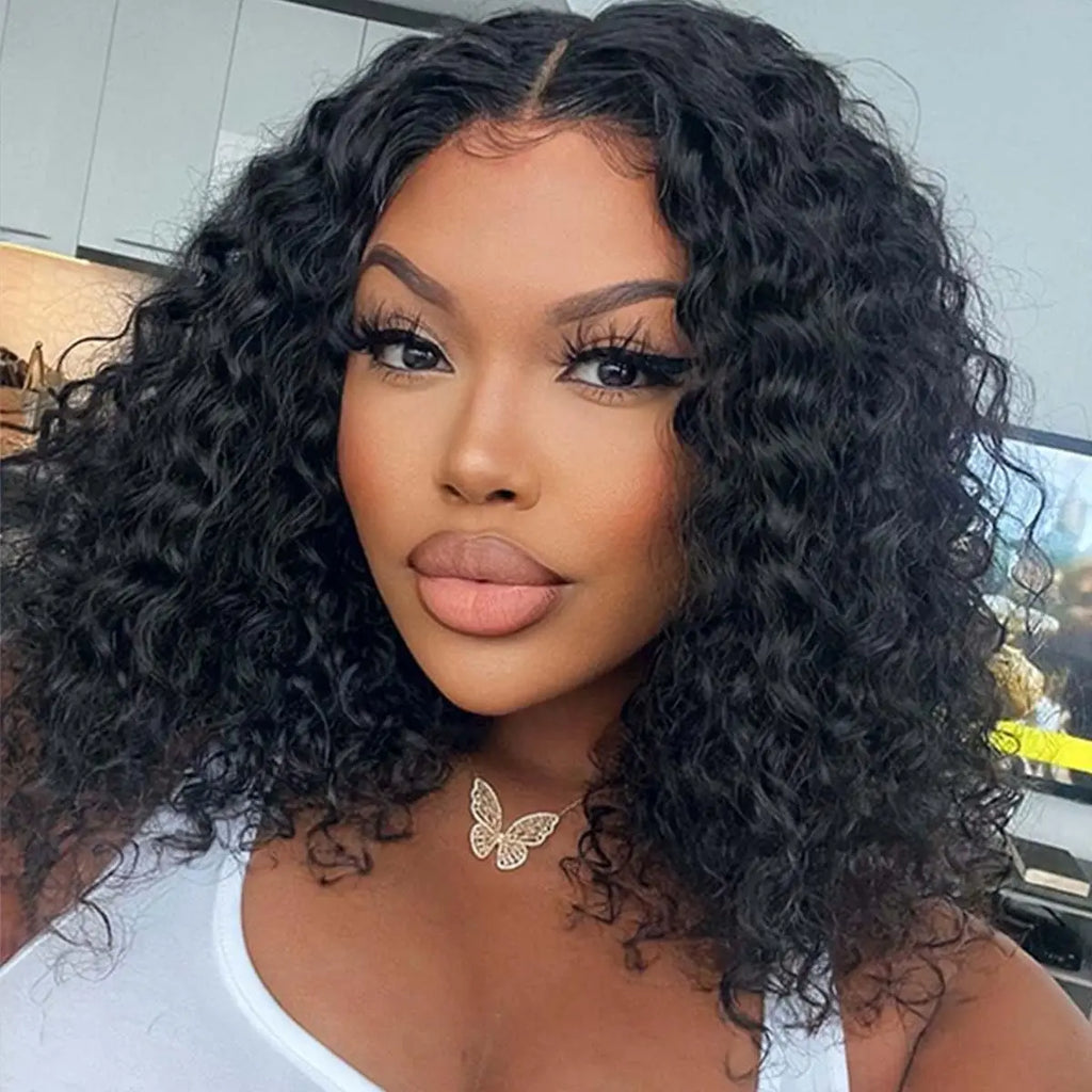 32 34 36Inch Deep Wave 13x4 13x6 Lace Frontal Wig Lace Front Human Hair Wigs For Women 180% Deep Curly Brazilian Human Hair Wig