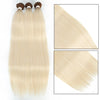 Straight Hair Extensions Synthetic Smooth Ombre Hair Weaving 26 inches Blue Synthetic Straight Hair Bundles Full to End