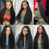 250 Density Lace Frontal Human Hair Wig 13x6 HD Transparent Deep Wave Lace Front Wig PrePlucked 5x5 Glueless For Women