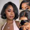 Short Bob Wig Body Wave 5x4 Lace Frontal Wig Human Hair 5X5 HD Lace Front Wig Brazilian Hair Natural Black Color For Black Women