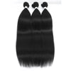 Straight Hair Extensions Synthetic Smooth Ombre Hair Weaving 26 inches Blue Synthetic Straight Hair Bundles Full to End