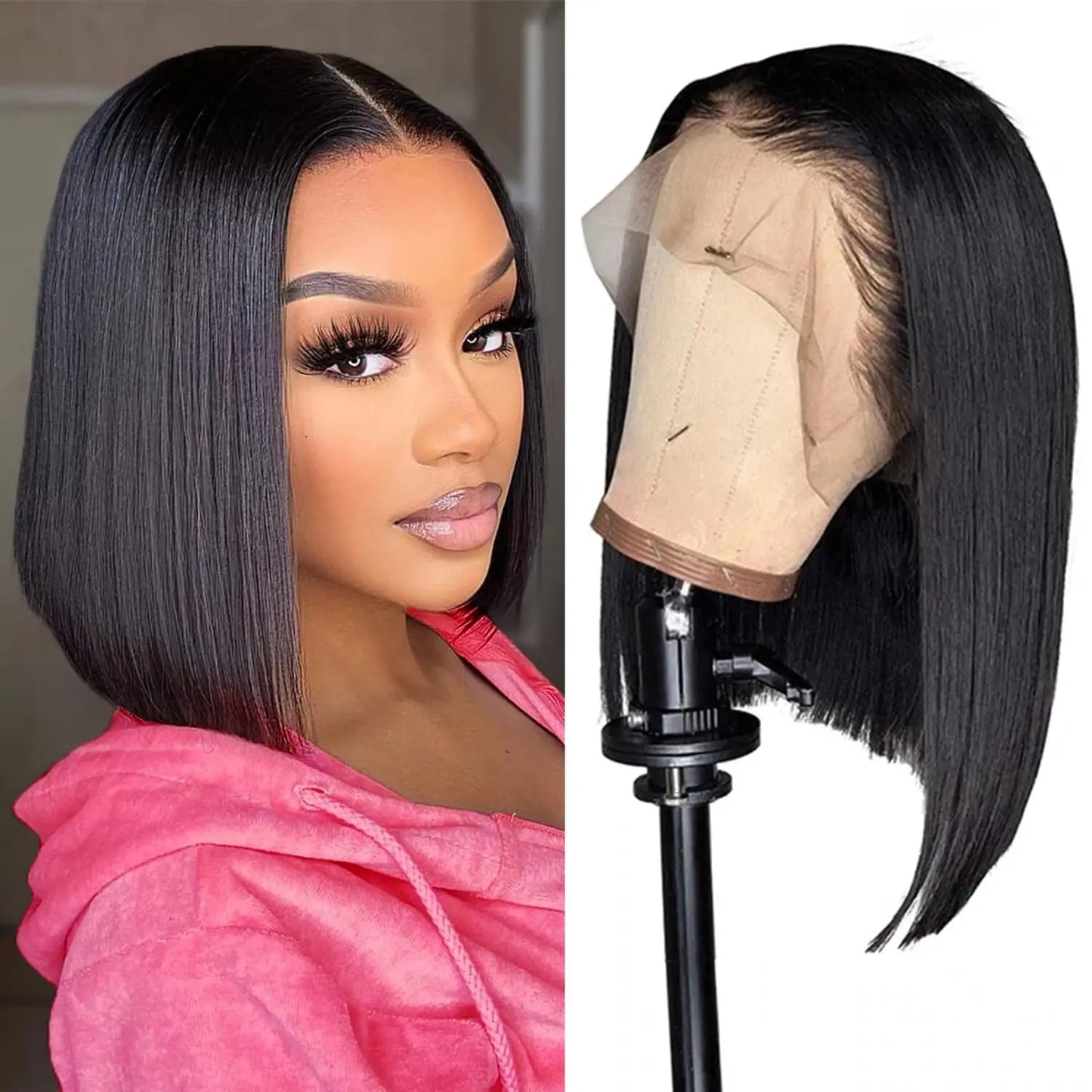 Glueless Wigs Pre Plucked Wig Bob Wig Human Hair 13x6 HD Bob Lace Front Wigs Human Hair 13x4 Frontal Lace Wigs for black Women