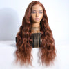 Lekker Rose Gold Brown Body Wave 13x5 Lace Frontal 100% Human Hair Wigs For Women Brazilian Remy Hair Colored 30