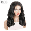 ISEE Ocean Wave Wig Wear And Go Wig Glueless Body Wave Human Hair Wigs 6x4 Lace Front Wig Pre Cut PrePlucked Remy Hair For Women