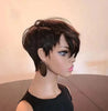 Synthetic Wigs Short  Cut Hair Bob Wig Brown Black Mixed Straight Wigs for Black Women