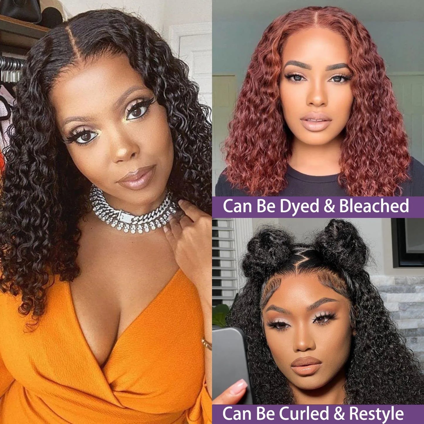 5x5 Closure Curly Short Bob Wig 13x6 HD Lace Front Wigs 13x4 Transparent Lace Frontal Human Hair 100% Brazilian Cheap On Sale