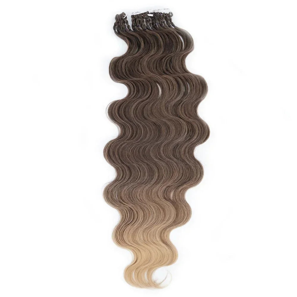 Body Wave Synthetic Twist Crochet 24 Inch Bundles Crochet Braids Curly Extensions Ombre Blonde Braiding Crochet Hair 180g