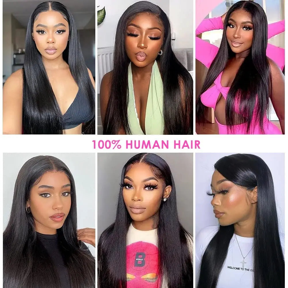 Straight Human Hair Bundles Brazilian 100% Unprocessed Human Hair Natural Black Color For Woman 1 3 Bundles Extensions 30 Inches