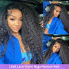 Black 13x6 Hd Transparent 30 Inch Deep Curly Water Wave Human Hair Lace Frontal Wigs Brazilian Natural For Women Choice 13x4 Wig