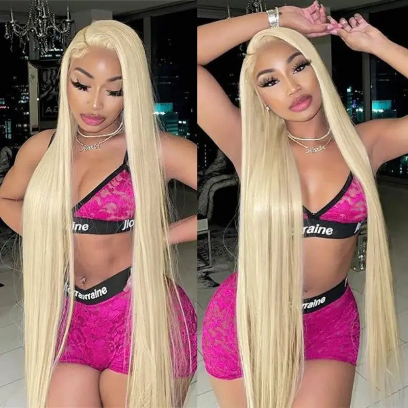 613 honey blonde Bone straight 13x6 hd lace frontal human hair wig 40 inch full brazilian cheap colored wigs on sale clearance