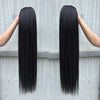 Straight Hair Extensions Synthetic Smooth Ombre Hair Weaving 26 inches Blue Synthetic Straight Hair Bundles Full to End