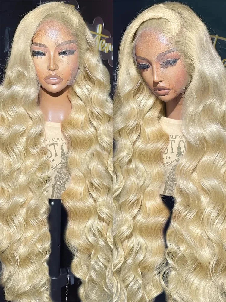 13x6 honey blonde body wave 613 hd lace frontal human hair wig for women choice Brazilian cheap colored wigs on sale clearance