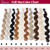 Full Star Body Wave Weft Hair Bundles 26 Inch Soft Long Synthetic Hair Weave Black Ombre Brown 613 Blonde 100g Hair Extension