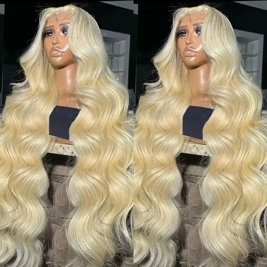 HD Transparent Blonde Body 13x4 13x6 Lace Front Human Hair Wigs Brazilian Lace Frontal For Women PrePlucked #613 Closure Wig