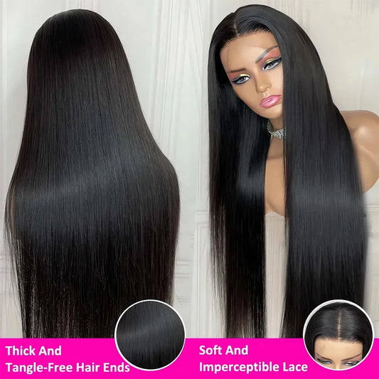 13X4 Bone Straight Lace Front Wigs Human Hair 30 34 Inch 13X6 Hd Lace Frontal Wig Natural Preplucked Straight Human Hair Wigs