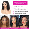 Deep Wave Wigs 4x4 Closure Human Hair Wigs Natural Hairline Short Brazilian Hair Deep Curly Bob Lace Wig For Black Women