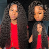 13x6 Hd 30 Inch Curly Wave Human Hair Lace Frontal Wigs Black Brazilian 100% Natural Cheap On Sale Clearance For Women Choice