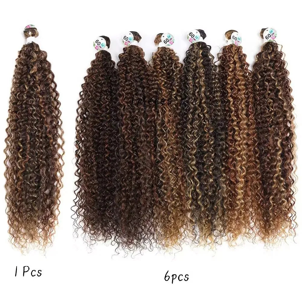 Synthetic Hair Extensions Long Curly Bundles Loose Wave 100g/1pcs 24 26 28inch Any Combination of Three Sizes For Women