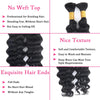 Human Braiding Hair  Bundle for Braiding Highlight Color Deep Wave Bulk Human Hair Bundles Human Hair Bulk for Braids Bundle