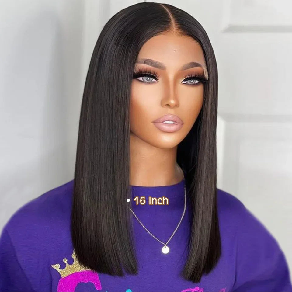 Peruvian Highlight P4/27 Bob Lace Front Wigs 100% Human Hair Wigs Bob Lace Wigs For Women Ombre Blonde Straight Lace Closure Wig