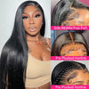 Human Hair Lace Frontal Wig Straight Transparent 5x5 HD Lace Frontal 100% Human Hair Wigs 200 Density For Women 12 To 36 Inches