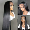 40 46 Inch 200 Density 13x4 13x6 Full Frontal 360 HD Transparent Lace Long Straight 5x5 Closure Human Hair Pre plucked Wigs