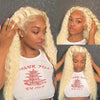 613 colored honey blonde 40 inch deep wave curly wigs for women choice Full brazilian 13x6 hd lace frontal 100% human hair wig