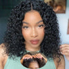 14 Inch Short Bob Wigs 13x4 Deep Wave Bob Wig Human Hair 180% Density Deep Curly 100% Virgin Human Hair Pre Plucked For Women