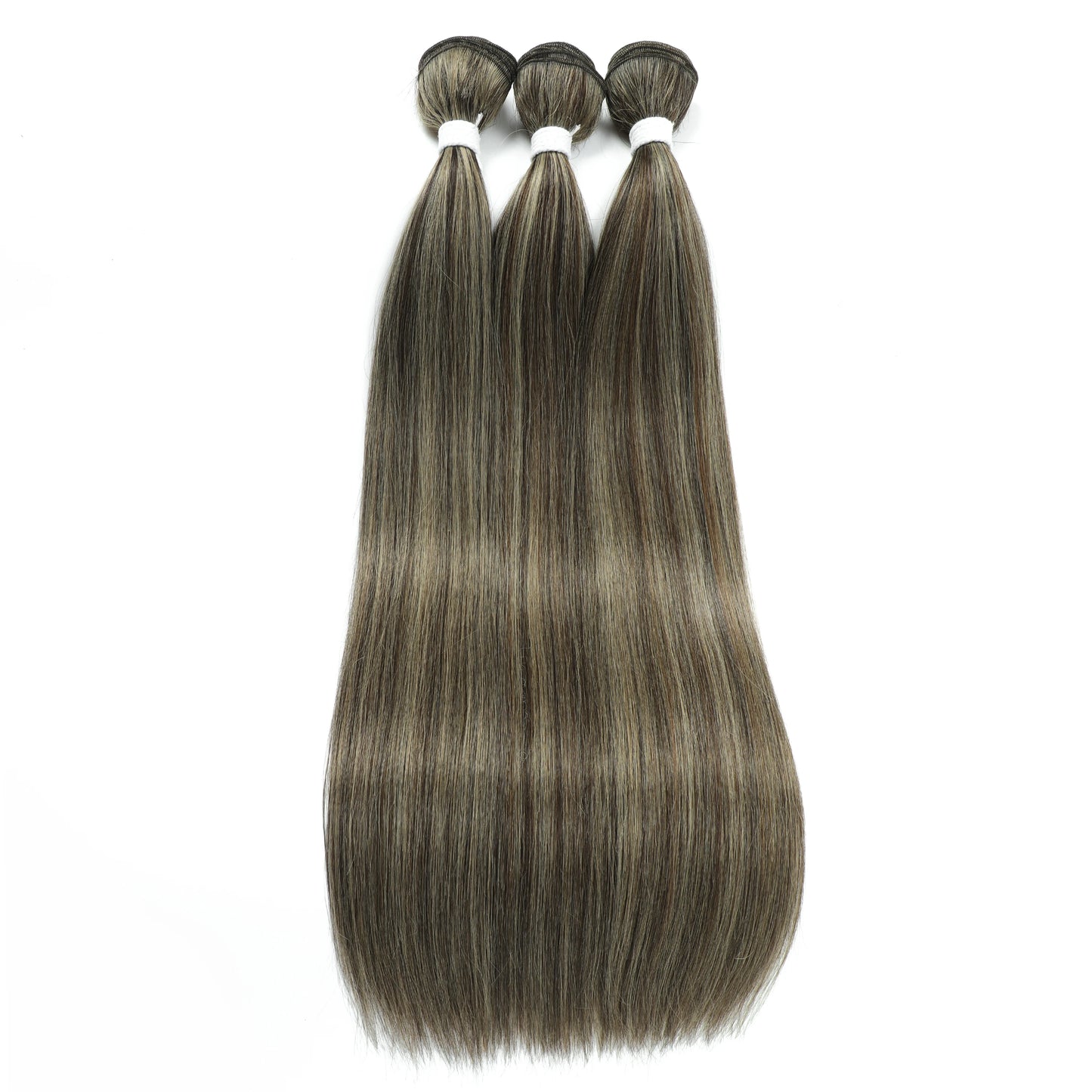 Straight Hair Extensions Synthetic Smooth Ombre Hair Weaving 26 inches Blue Synthetic Straight Hair Bundles Full to End