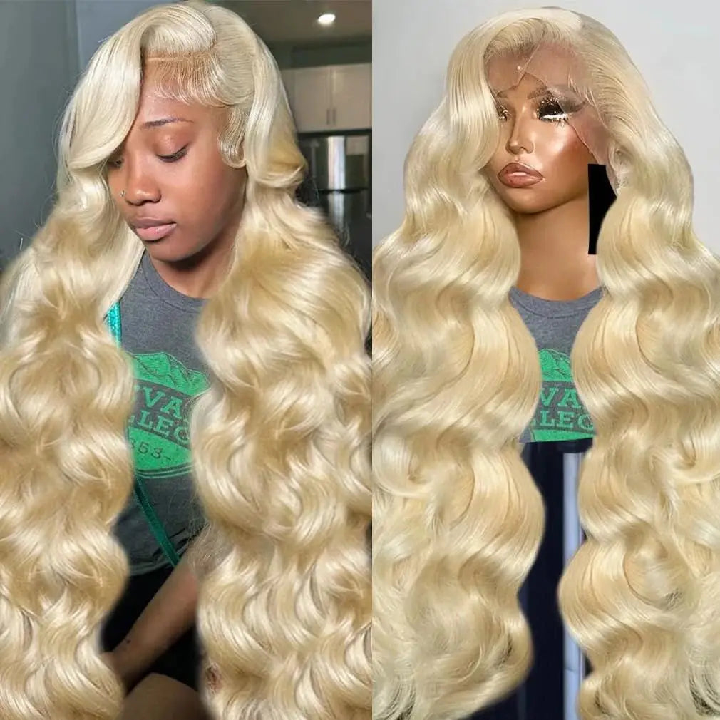 22 Inch 613 13x6 Lace Front Wig Human Hair Body Wave 613 HD Lace Frontal Wig 13x6 180 Density 613 Wig Pre Plucked Brazilian wigs