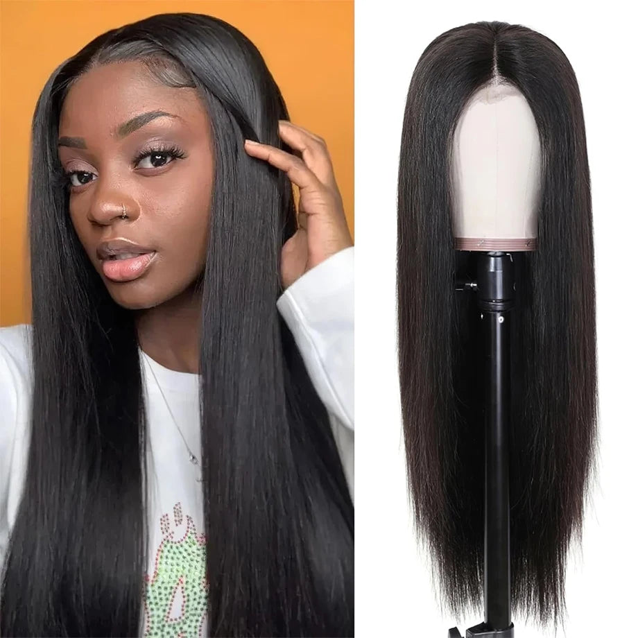 Straight Human Hair Lace Frontal Wig Brazilian Hair 13x4 Straight Transparent Lace Front Human Hair Wigs on Sale