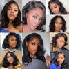 Body Wave Bob Wig 5x5 Body Wave Lace Front Wigs Natural Color Preplucked Human Hair Lace Wigs For Black Women