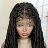 Synthetic Dreadlock Braided Wigs with Baby Hair Full Lace Braids Wigs Knotless Wigs Lace Wigs for Women Twisted Braids Wig